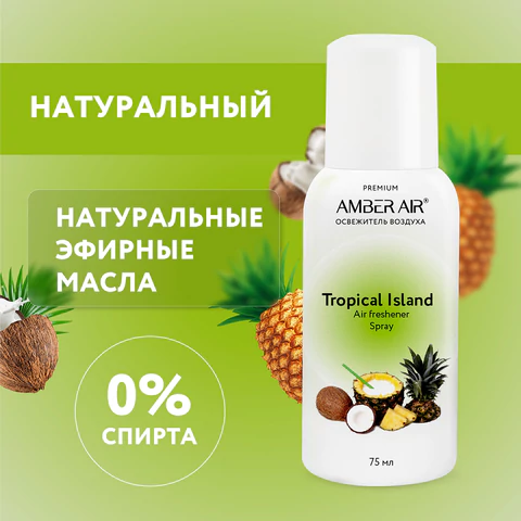Сменный баллон аэрозольный 75 мл (аналог TORK, Система А1) AMBER AIR "Тропический остров", 2255 608722 - МСК «Форвард»