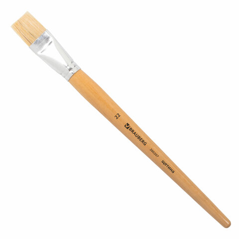Кисть BRAUBERG щетина, плоская, №22, 200207