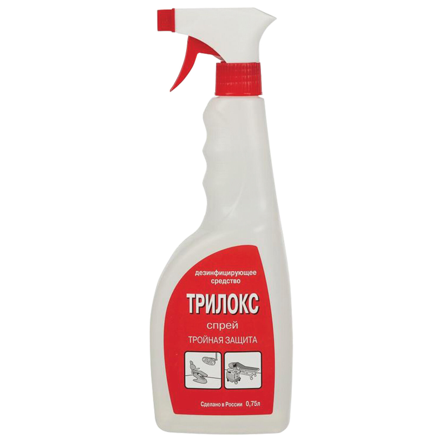 Средство дезинфицирующее для любых поверхностей 750мл ТРИЛОКС-СПРЕЙ распылитель, ДТ-С-075 607110 ЧЕСТНЫЙ ЗНАК!