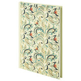 Блокнот А5 134х206мм, 80л, твердый, клетка, тиснение фольгой, BRAUBERG, Узор, 126049