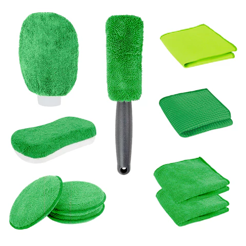 Набор для мойки авто 10 в 1, зеленый, СУМКА ДЛЯ ХРАНЕНИЯ В КОМПЛЕКТЕ, DASWERK (ДАСВЕРК), 609484 - МСК «Форвард»