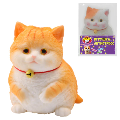 Игрушка-антистресс МЕГА СКВИШ "Пухлый кот", 12 см, JOLLY JOT (ДЖОЛЛИ ДЖОТ), 666568