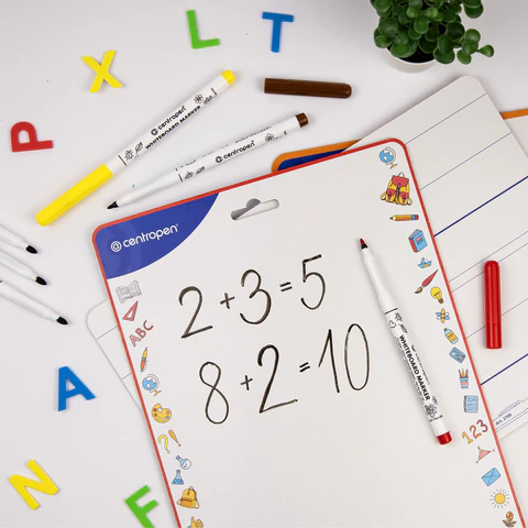 Маркеры стираемые для белой доски НАБОР 6 шт., 6 ЦВЕТОВ, CENTROPEN "Dry-Wipe", 1-2 мм, 2507/6, 525070601 152676 - МСК «Форвард»