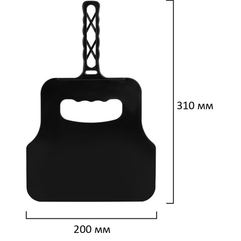 Веер-опахало с ручкой для мангала и барбекю для раздувания огня, размер 31х20 см, цвет АССОРТИ, пластик, 701751 - МСК «Форвард»
