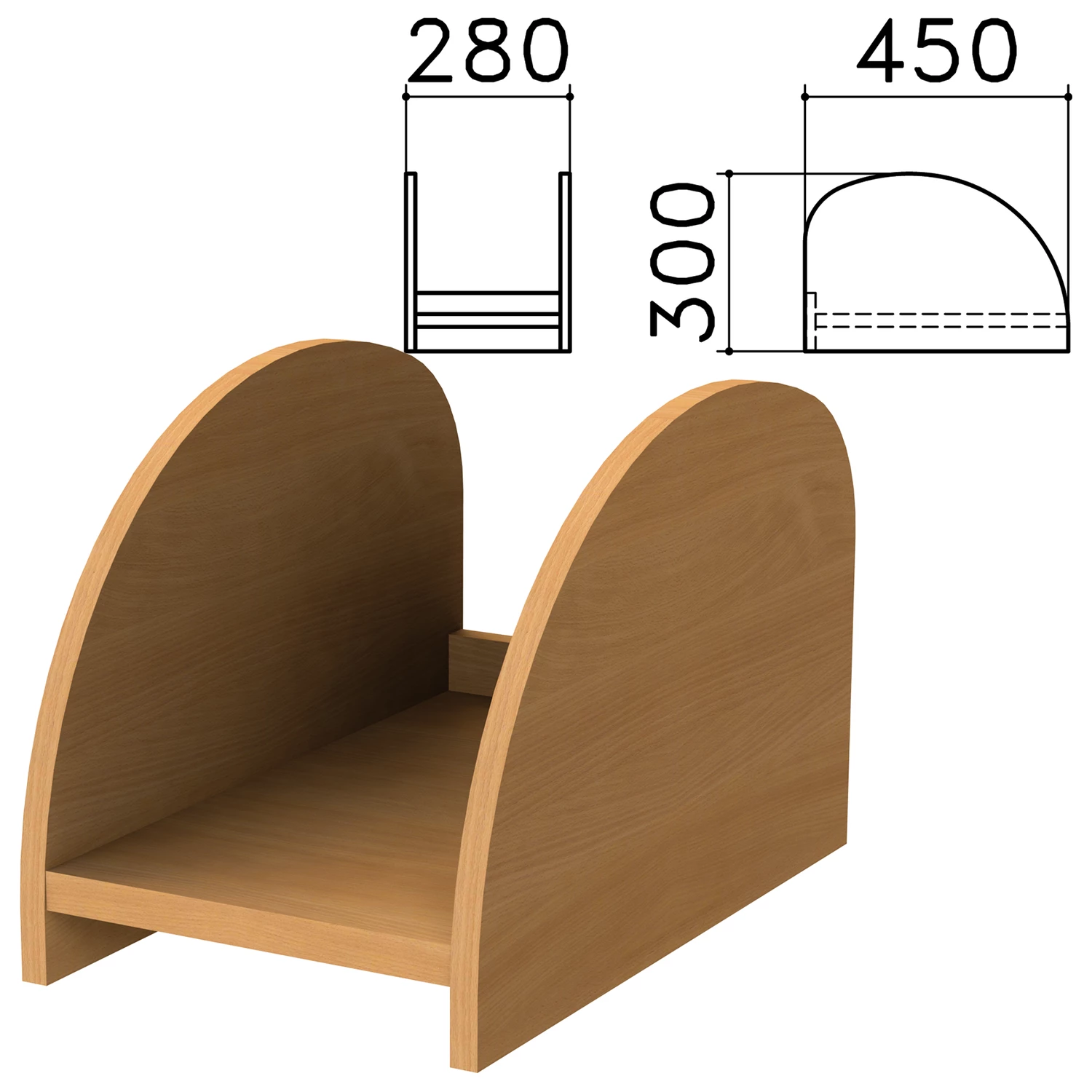 Подставка под системный блок "Монолит", цвет бук, ПМ32.1 640212