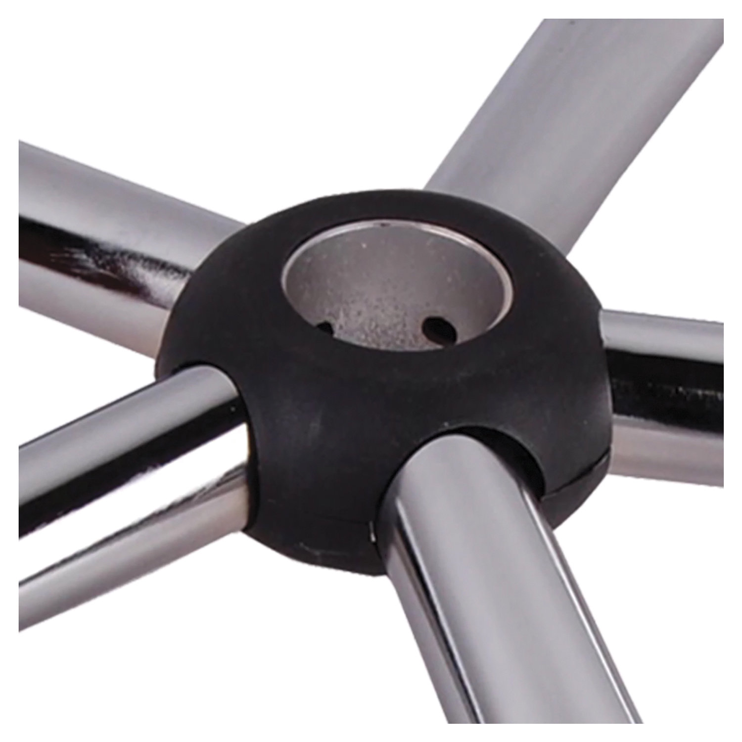 Накладка-кожух для хромированного пятилучия NZ004, пластик черный, 531915