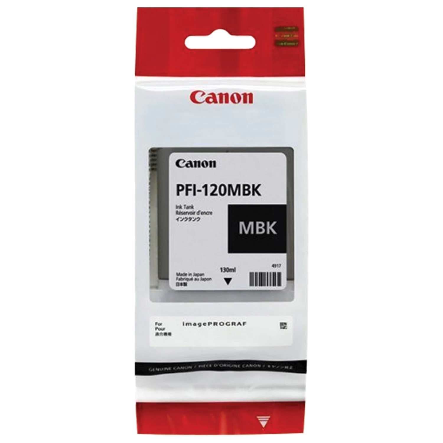 Картридж струйный CANON (PFI-120MBK) для imagePROGRAF TM-200/205/300/305, матовый черный, 130мл,ориг 363497 под заказ 8 дней
