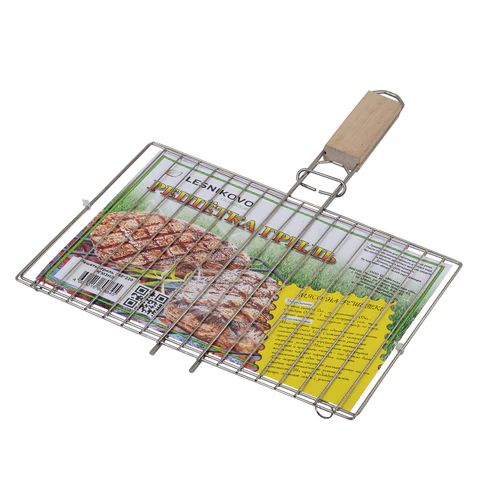 Решетка-гриль универсальная, размер 300х220 мм, глубина 10 мм, никелированное покрытие, РГМ3НЭ 701748