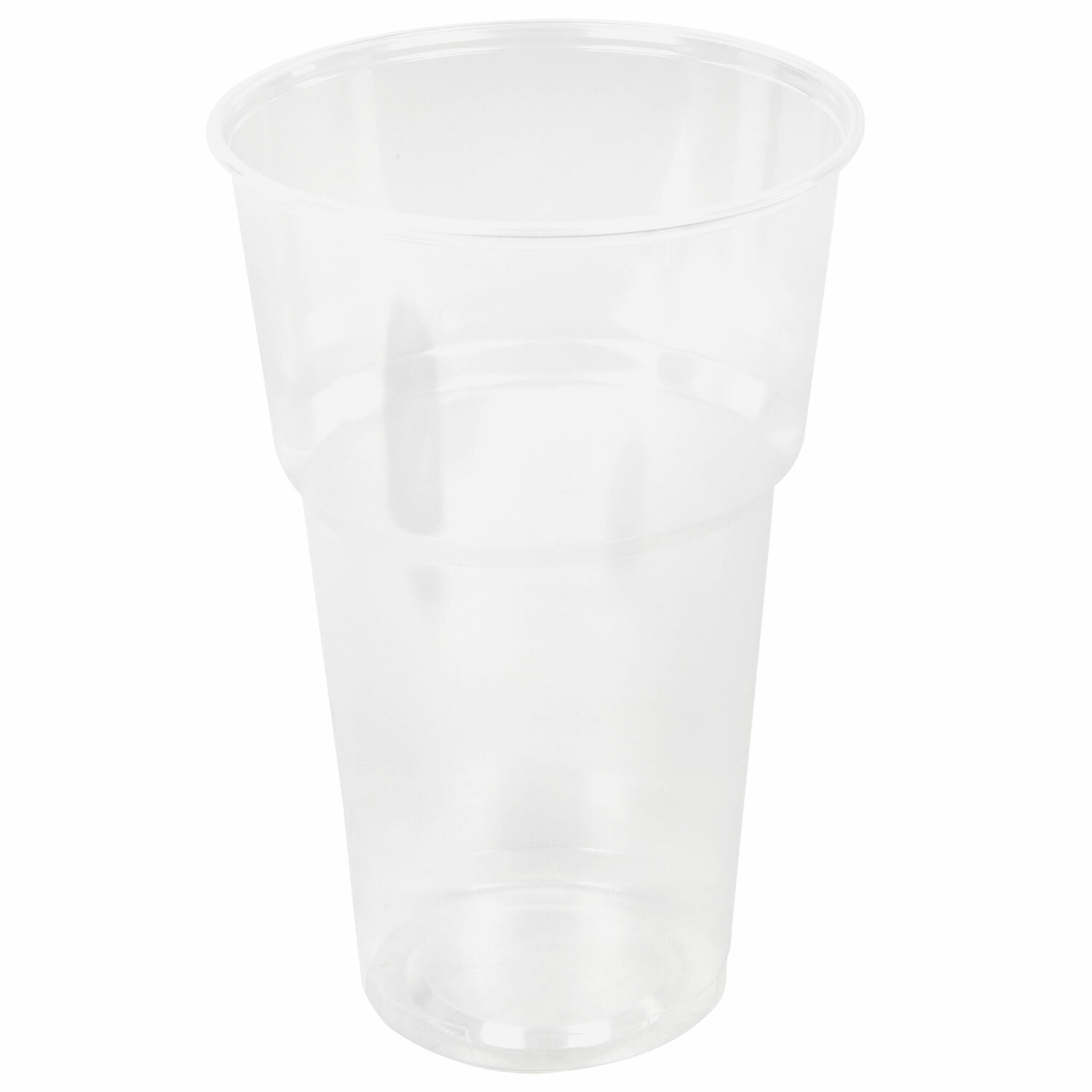 Стакан одноразовый пластиковый, прозрачный 500мл, КОМПЛЕКТ 20шт, БЮДЖЕТ, ПП, хол/гор, LAIMA,600939 