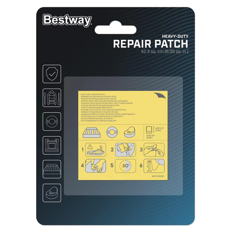 Ремонтный комплект для надувной продукции 6,5х6,5 см, самоклеящиеся заплатки, 10 шт., BESTWAY, 62068 700957 - МСК «Форвард»