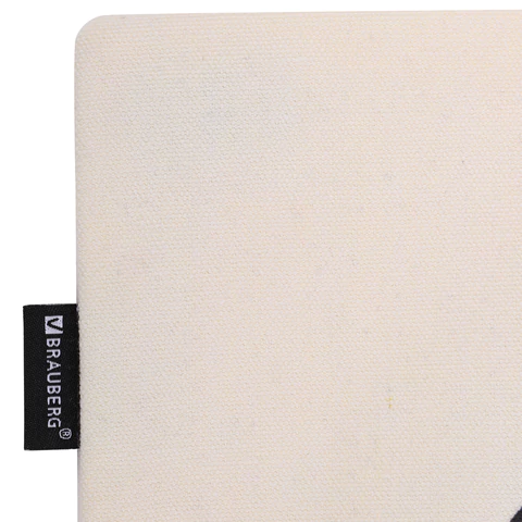 Сумка шоппер BRAUBERG PREMIUM, канвас, 40х35 см, на кнопке, карман, бежевый, "Yin-yang", 271901 - МСК «Форвард»