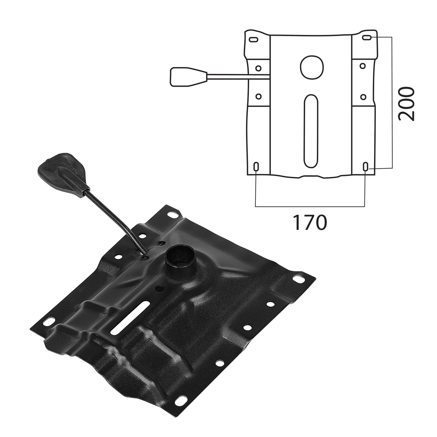 Механизм для кресла Up&Down, межцентровое расстояние крепежа 170х200 мм., 531485