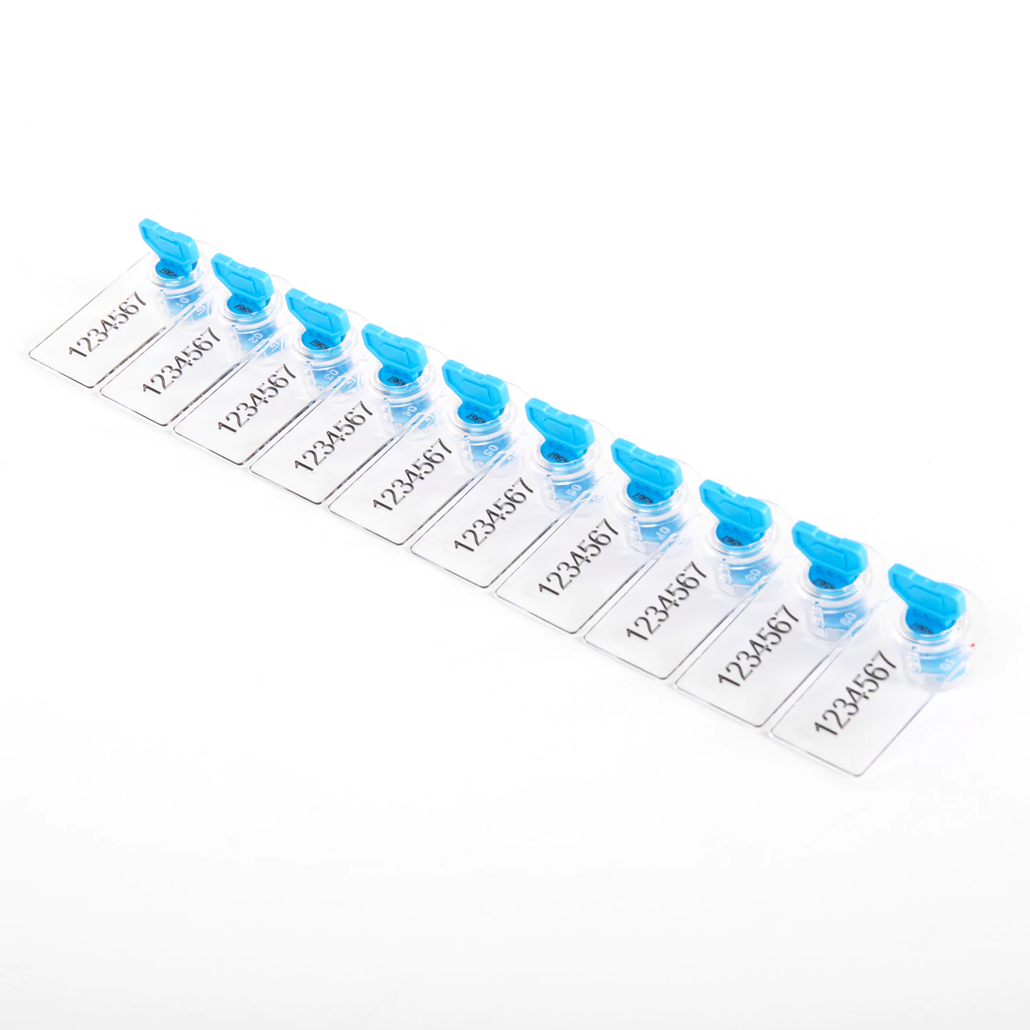 Пломбы стиропластовые номерные, РОТОР, самофиксирующиеся,КОМПЛЕКТ 100шт (проволока 600811,600280) 600812