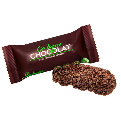 Конфеты мультизлаковые CO BARRE DE CHOCOLAT, ассорти в белой и темной глазури, 900 г 624017 - МСК «Форвард»
