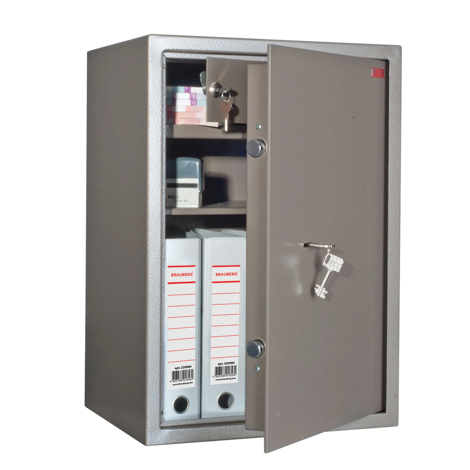 Сейф AIKO "ТМ-63Т" (в630*ш440*г355мм;30кг), ключевой замок, трейзер, полка ТМ-63Т 290689