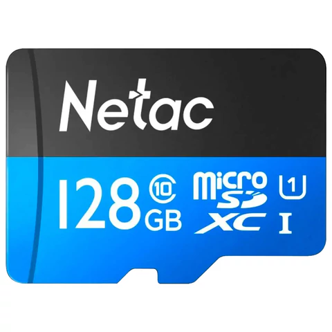 Карта памяти microSDXC 128 ГБ, NETAC P500 Standard, UHS-I U3, 128 Мб/с, (class 10), NT02P500PRO-128G-S 514056