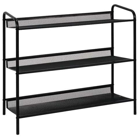 Полка для обуви "Женева-23", 645х270х600 мм, 3 полки, металл, чёрная, ПДО Ж23 Ч ZMI 609164