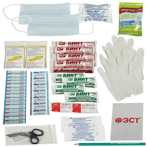 Аптечка первой помощи работникам, по приказу №262н, ФЭСТ, пластиковый кейс, 3763 631424 - МСК «Форвард»