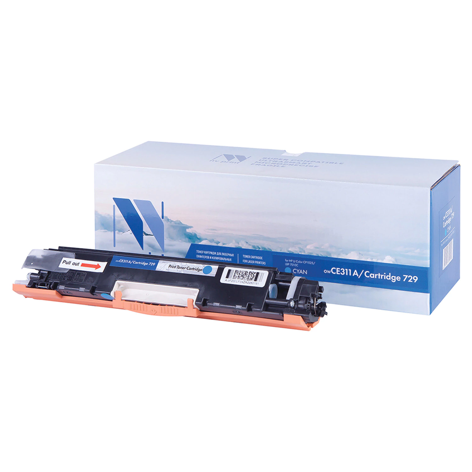 Картридж лазерный NV PRINT (NV-CE311A/729C) для HP M175nw/CP1025nw/CANON LBP7010C, голуб, рес 1000 с 363395 ПОД ЗАКАЗ 8 ДНЕЙ