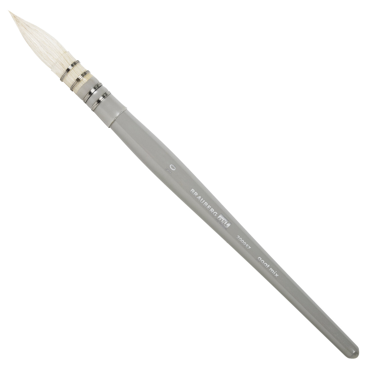 Кисть художественная профессиональная коза, круглая, №10, BRAUBERG ART CLASSIC, 200957