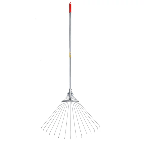 Грабли веерные проволочные раздвижные, 15 зубьев, ширина 15-58 см, черенок 115 см, ГРАНДМАСТЕР, 700348 - МСК «Форвард»