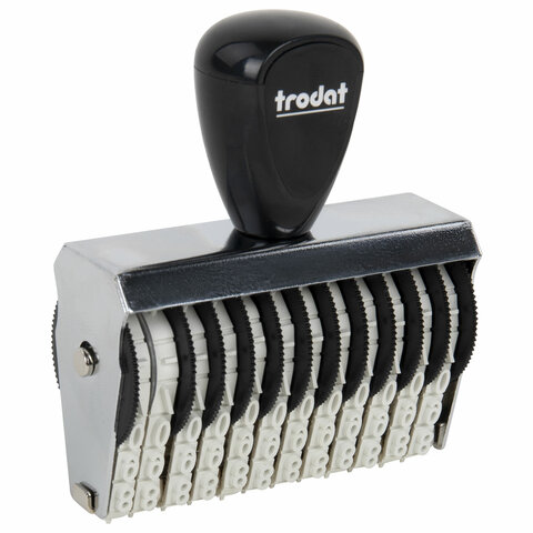 Нумератор ручной ленточный, 12 разрядов, оттиск 62 х5 мм, TRODAT 15512, 54905 238374 - МСК «Форвард»