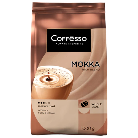 Кофе в зернах COFFESSO "Mokka", 1 кг, 102485 623411 - МСК «Форвард»