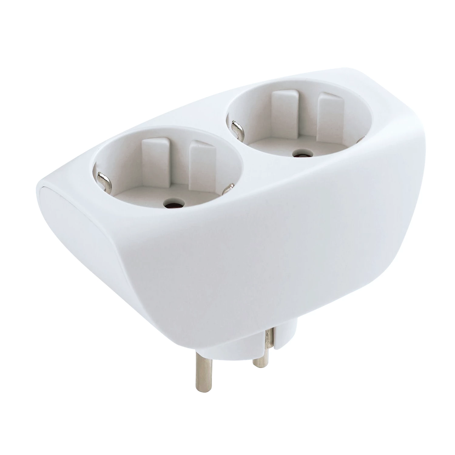 Сетевой тройник ЭРА, 2 розетки, с заземлением, со шторками, белый, SP-2e-W 512051