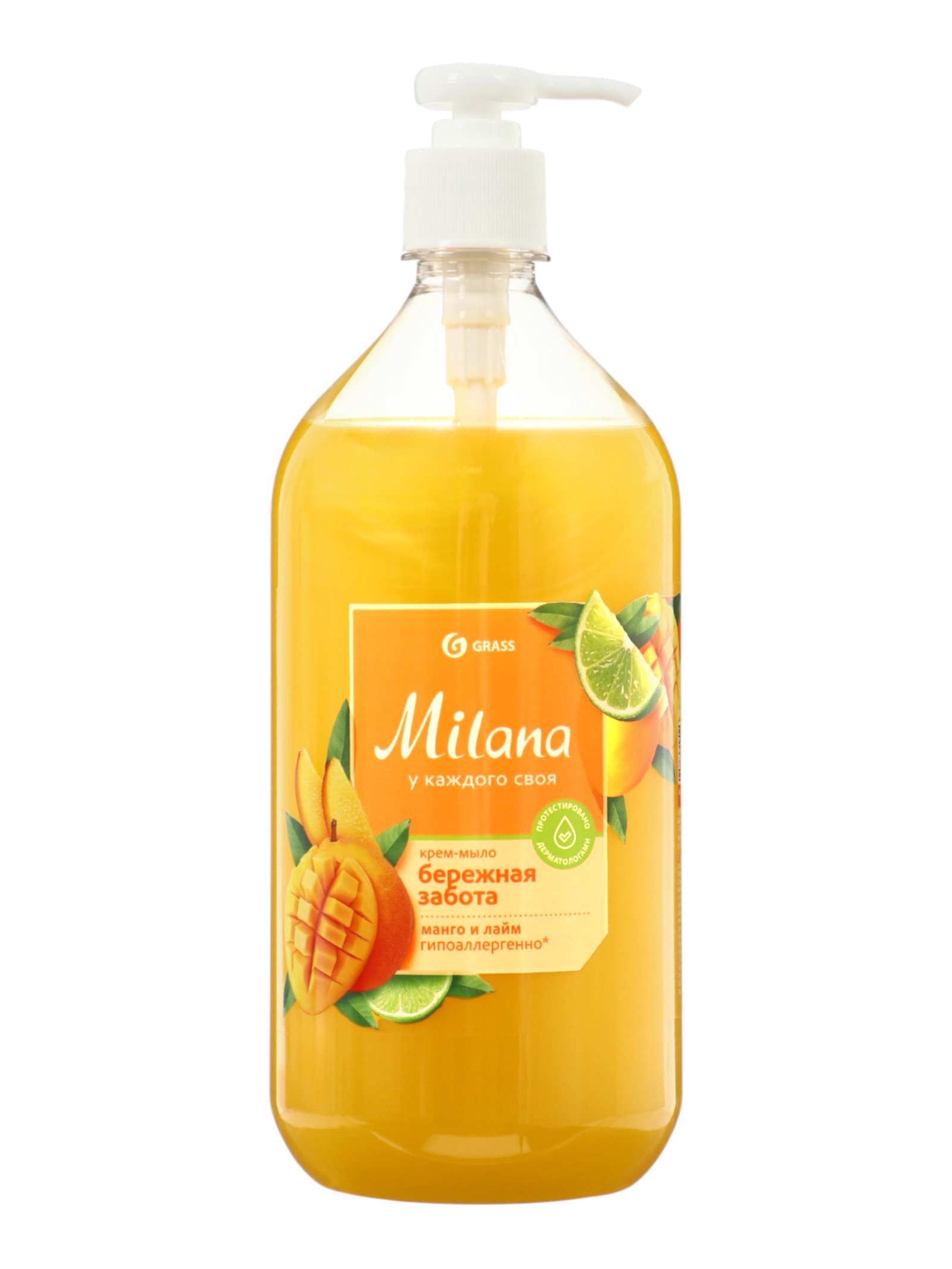 Крем-мыло Grass Milana Манго и лайм 1 л 125418 1537408