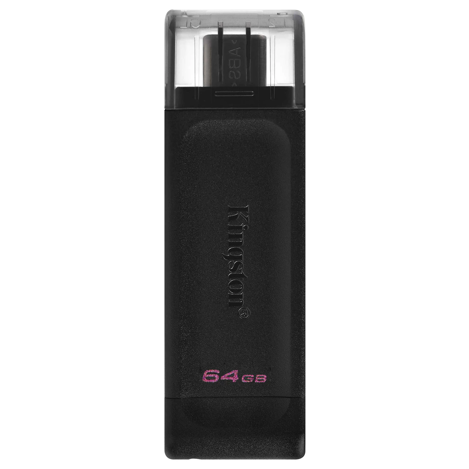 Флеш-диск 64GB KINGSTON DataTraveler 70, разъем Type-C 3.2, черный, DT70/64GB 513642