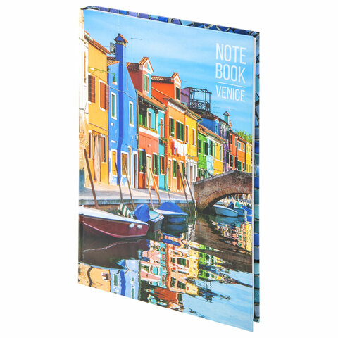 Блокнот БОЛЬШОЙ ФОРМАТ 205х290мм А4, 80л, твердый, клетка, STAFF, Венеция, 111597