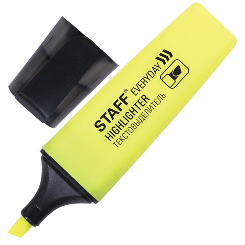 Текстовыделитель STAFF EVERYDAY HL-638, ЖЕЛТЫЙ, линия 1-5 мм, 151638