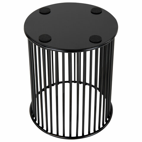 Органайзер стаканчик для косметики и мелочей MONTE VITA, металлический, 100х80 мм, черный, 272485 - МСК «Форвард»