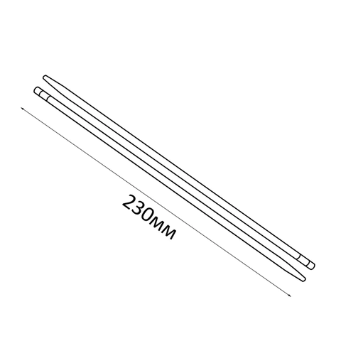 Палочки для суши бамбуковые 23 см, круглые, КОМПЛЕКТ 100 пар в индивидуальной бумажной упаковке, СТАНДАРТ, 401-863 609615 - МСК «Форвард»