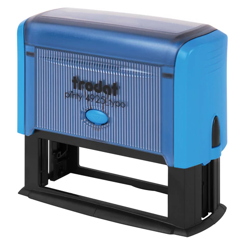 Штамп самонаборный 5-стр, оттиск 82х25 мм, синий, TRODAT 4925, корпус СИНИЙ, КАССЫ В КОМПЛЕКТЕ, 53404 238370 - МСК «Форвард»