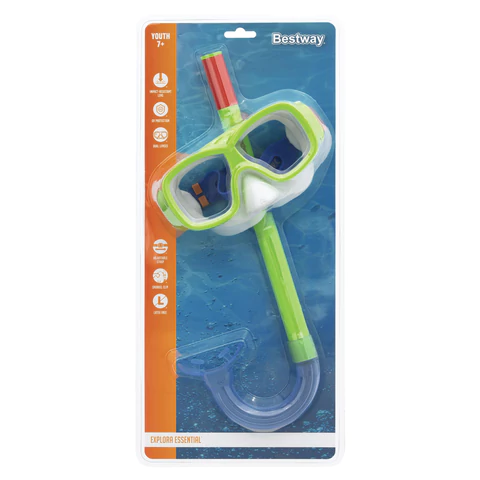 Комплект для плавания маска + трубка, от 7 лет, АССОРТИ, BESTWAY, 24035 680117