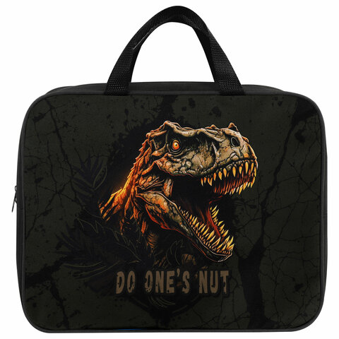 Папка на молнии с ручками BRAUBERG А4, 1 отделение, полиэстер, 80 мм, "Dino attack", 272179 - МСК «Форвард»