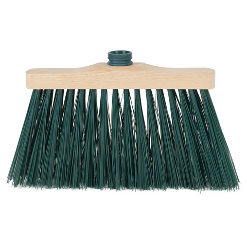 Щетка для уборки, ширина 31см, щетина 14см, деревянная, крепление еврорезьба, YORK Laura, 00140 604588