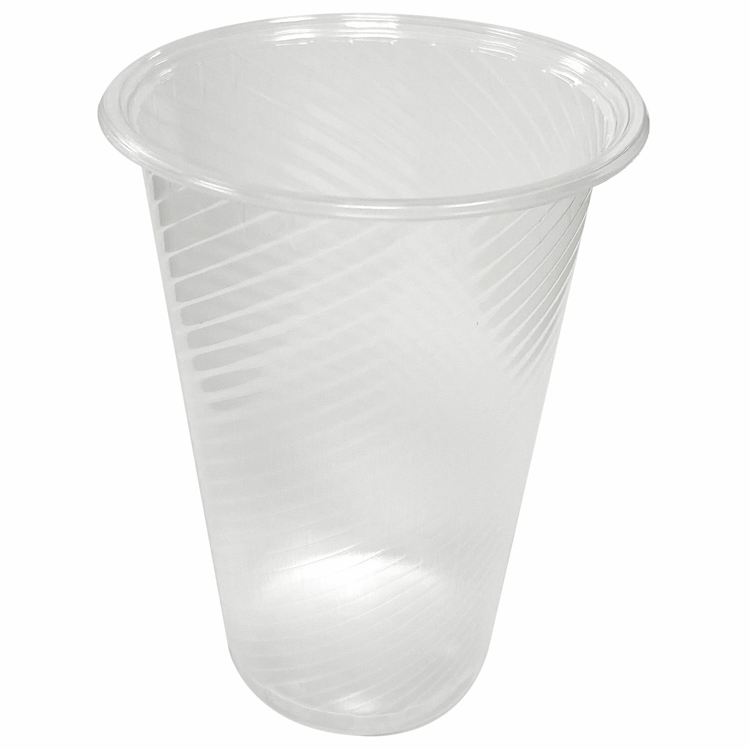 Стакан одноразовый ПЛОТНЫЙ 200мл КОМПЛЕКТ 4000шт (20 упаковок по 200шт) прозрачный, ПП, 607819