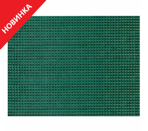 Коврик придверный 45х60 см, ЗЕЛЕНЫЙ пластиковый грязезащитный, толщина 10 мм, "ТРАВКА", PRIMILA, 701065