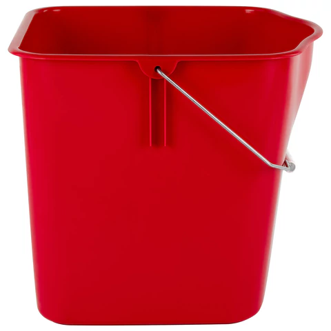 Ведро УНИВЕРСАЛЬНОЕ 25 л, КРАСНОЕ, подходит для уборочных тележек, уборки, хранения, пластик, 609755, 25EC/5 - МСК «Форвард»