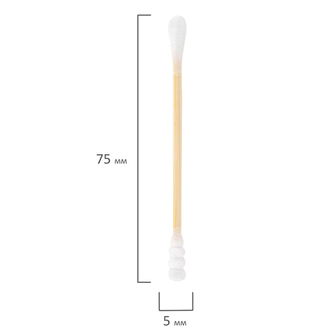 Ватные палочки КОМПЛЕКТ 4х200 шт., бамбуковый стик, 100% хлопок, зип-лок, ЗОЛОТОЙ ИДЕАЛ, 116560 - МСК «Форвард»