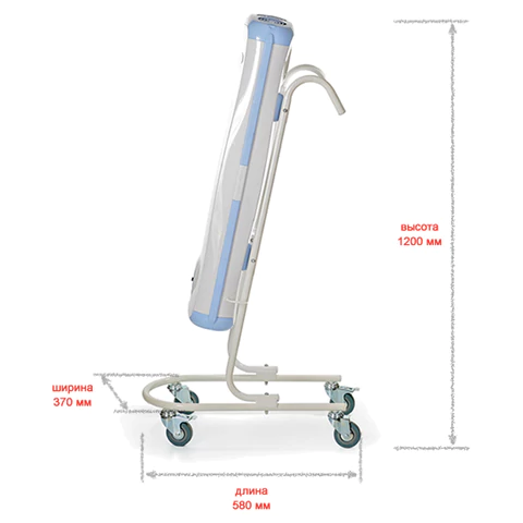 Рециркулятор БАКТЕРИЦИДНЫЙ ДЕЗАР-7 (ОРУБп-3-5-КРОНТ), УФ-лампа 5х15 Вт, 100 м3/ч 631169 ЧЕСТНЫЙ ЗНАК! - МСК «Форвард»
