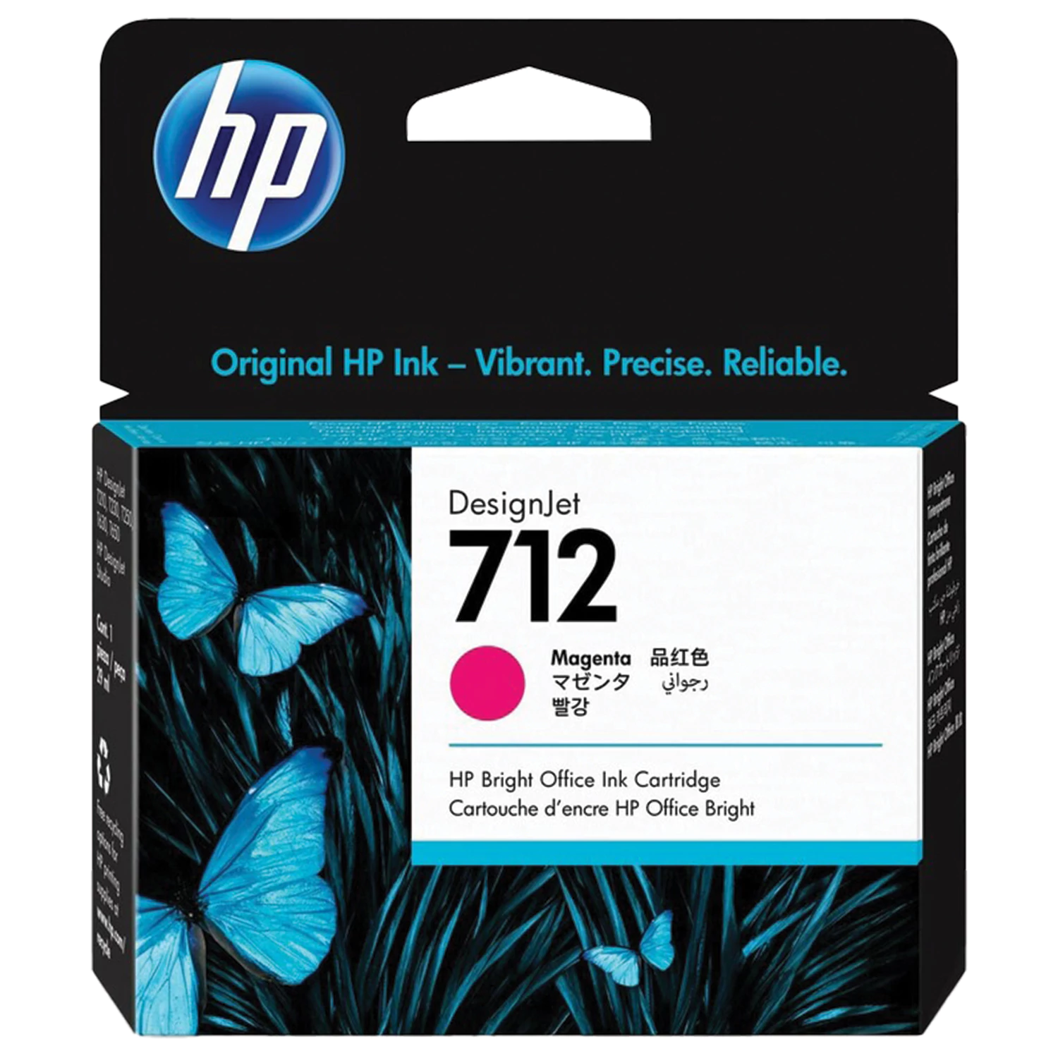 Картридж струйный для плоттера HP (3ED68A) DesignJet T230/T250/T630/T650, №712, пурпурный, оригинал 363907 под зака 8 дней