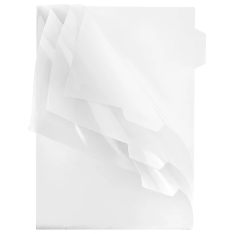 Папка-уголок 3 отделения, жесткая, А4, BRAUBERG "SPECIAL", прозрачная, 0,15 мм, 273062 - МСК «Форвард»