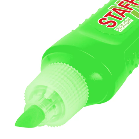 Текстовыделитель STAFF "EVERYDAY HL-707", ЗЕЛЕНЫЙ, линия 1-5 мм, скошенный наконечник, 152543 - МСК «Форвард»