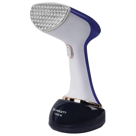 Отпариватель ручной SCARLETT SC-GS135S23, 1600 Вт, 25 г/мин, резервуар 0,36 л, 1 режим, белый/синий 458302