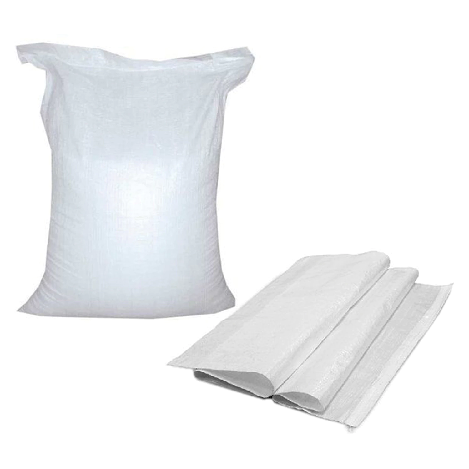 Мешки полипропилен. до 50кг, КОМПЛЕКТ 100шт, 105*55см, вес 72 г, широкого спектра применения, БЕЛЫЙ 601910 