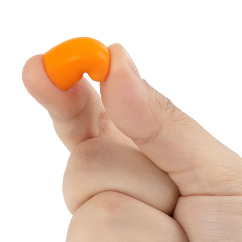 Беруши одноразовые пенополиуретановые без шнурка, КОМПЛЕКТ 500 пар в пакете, SNR 43 дБ, RABBITEX (РАББИТЕКС), 671321 - МСК «Форвард»