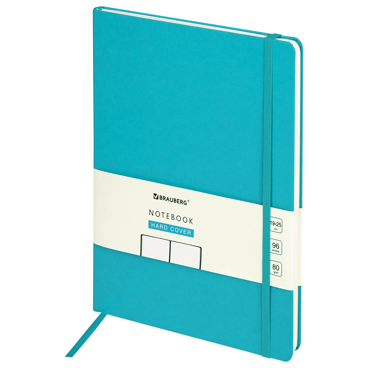 Блокнот-скетчбук БОЛЬШОЙ 190х250 В5, BRAUBERG ULTRA, 80г/м2, 96л, без линовки, бирюзовый, 113065
